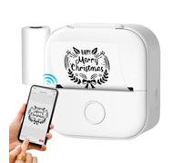 Generisch Mobile Wireless Printing - Small Sticker Printers, Inkless Bags - Thermal Printer Bt Pocket Thermal Prints | Mini Pockets Printer with Printing Paper for Journal Notes Memo Photo