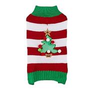 Generisch Mod.EL VI.P Car Gingerbread Man Reindeer Antlers Elderberry Belt Christmas Tree Snowflake Pet Christmas Pet Jumper (Red, M)