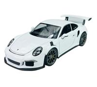 Generisch Model Car Compatible with Porsche 911 991 GT3 RS Coupe White 2011-2018 Approx. 1/24 1:24 Metal Model Car Die Cast New in Box