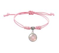 Generisch MOM Love Hand Rope Length Two Way Adjustable Bracelet with Crystal Pendant Mother's Day Gift Bracelets Couple Vibration, one size, Alloy Steel, No Gemstone