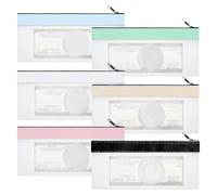 Generisch Money Bag for Cash - Storage Bag Money Bâg | Coin Bâg | 6-Piece Clear Zippered Wallet Set, TPU Transparent, 7.87 x 3.94 Inches, for Coin Bills Cosmetics Cards, Bank Deposit