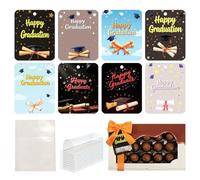 Generisch Money Holders - Card Holder | Creative Lightweight Money Wallets for University Graduates, Graduation for Seniors, Cash Card Holder Decorations for Graduation, multicoloured, QJ078, See