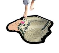 Generisch Money Rug for Bedroom | Floor Mats 100 Dollar Bill Money Rug, Money Floor Mats Area Rug, Non-Slip Kitchen Rugs, Crystal Velvet Money Rug, 19.7 x 31.5 Inches