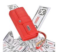 Generisch Money Spray Wallet, Battery Operated Prank Bag for Play Money Rain Making for Birthday, Christmas, Graduation, Men, Family, Adults, Colleagues