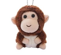 Generisch Monkey Keyring Plush, Portable Cartoon Dolls Pendant - Monkey Toy Dolls Key Ring Charm, for Backpack, Handbag, Mobile Phone Case, Family, Friends, Children, Girls, dark brown, Siehe