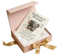 Generisch Motivational Cards, Small Elephant Decoration - Elephant Table Decorations, for Decoration for Teenage Girls, Mothers and Women on Desk, Bookshelf, Bedside Table and