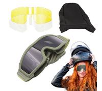 Generisch Motocross Goggles Motorcycle Goggles - Windproof Riding Goggles - Anti-Fog Motorcycle Safety Racing Motocross Professional Goggles for Adults Men Women Outdoor Sports