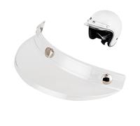 Generisch Motorcycle Hat Visor Protector, Sun Protection for Helmets | Helmet Visor with Three Clip Design | Easy to Install Vintage Style Helmet Accessories for Motocross Half Face Helmets