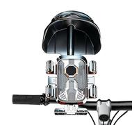 Generisch Motorcycle Mobile Phone Holder, Anti-Shake Clip with Umbrella, Motorcycle Mobile Phone Holder with Attachment for Navigation, Touring, Commuting, Routes, Highway, City and