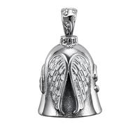Generisch Motorcycle Riding Bell - Biker Good Luck Charm | Portable Handlebar Accessories | Angel for Motorcycle and Cyclists | Hanging Bell for Road Protection, Spiritual Driving Gift