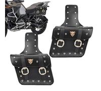 Generisch Motorcycle Saddle Bags, Made of Faux Leather, Waterproof Packing Bags, Motorcycle Accessory Bag, for Rain Clothing, Gloves, Tool, Wallet, Mobile Phone On the Go