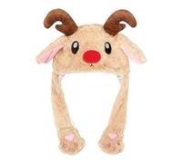 Generisch Moving Ears Hat - Festive Comic Hat | Christmas Plush Hat for Costume Parties, Music Festivals, Family Reunions, Concerts