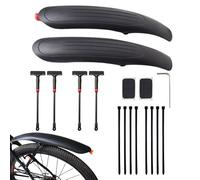 Generisch Mudguards for Mountain Bikes, Secure Cover with Adjustable Extension Bar, Bicycle Mud Flap Set - For Road Commuting and Trail Riding and in Rain in Mud Cycling Ou