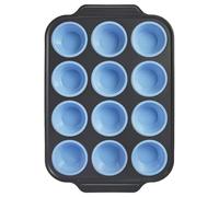 Generisch Muffin Baking Moulds for Baking - 12 Cavities Non-Stick Portable Lightweight Silicone Muffin Tray Cupcake Trays for Baking - for Home Kitchen Table Dining Room Cooking Women Men Family
