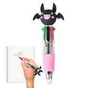 Generisch Multicoloured Pens - Retractable Multicoloured Cute Ballpoint Pen - Festive Learning Accessories Cute Writing Material for Children School Holidays Drawing Writing Lessons