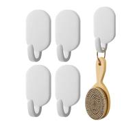 Generisch Muraux de salle de bain, crochet mural adhésif - de cuisine pour porte-serviettes | Crochet adhésif 5 pieces, patères peu encombrantes, porte-serviettes mural pour cuisine salle de b
