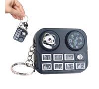 Generisch Music DJ Keyring, DJ Instrument Player Pendant, Music Plates, Miniature, for Backpack, Handbag, Travel, Office, Commuting, School, On the Go, black, Siehe Beschreibung