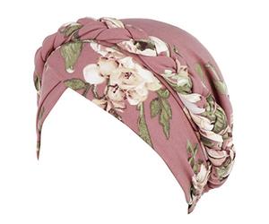 Generisch Muslim Dresses Women's African Headscarf Braid Headgear Soft Turban Elegant Head Wrap Muslim Headwear Pleated Cap Hair Loss Hat Sleep Hat Sleep Hat
