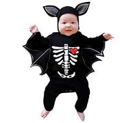 Generisch My First Halloween! 3D Bat & Pumpkin Bodysuit + Hat Set (70-100 cm) - Black Baby Carnival Suit