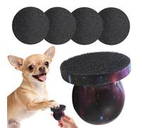 Generisch Nail File for Dogs, 4 Interchangeable File Discs with Wooden Handle, Claw Grinder for Puppies - for Grooming, Gentle Trimming and Grinding of Claws, Gentle Care at Home and in