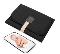 Generisch Nappy Changing Mat - Waterproof Baby Changing Mat | Foldable Nappy Changing Mat with Magic Stickers, Baby Diaper Changing Pads for Travel, Kids Accessories Changing Mat, black, Siehe