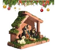 Generisch Nativity Set for Indoor Use - Religious Holiday Figures Nativity Set - Jesus Birth Christmas Decoration | Christian Decoration for Farmhouse Easter Celebration