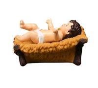 Generisch Nativity Statue - Christian Christmas Decoration Religious | Jesus In A Nativity Home Decoration - For Christmas Indoor Desk Bedside Table Bookcase Entrance Fireplace