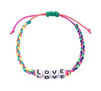 Generisch Natural Message Mm Jewelry Hand Knitted Bracelet Words Letter Positive Bracelets Bangle Beaded Natural Jewelry, one size, Plastic
