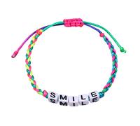 Generisch Natural Message Mm Jewelry Hand Knitted Bracelet Words Letter Positive Bracelets Bangle Beaded Natural Jewelry, one size, Plastic