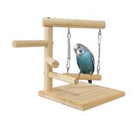 Generisch Natural Wood Bird Playground - Pepperwood 15 x 15 x 19 cm Non-Slip Bird Tree, Portable Bird Toy, Natural Parrot Seat for Budgies, Parakeets, Cockatiels
