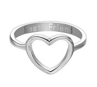 Generisch Necklace Intertwined Rings Women Love Small Ring Letter Slender Fresh Rings Ring Extension, 6, Metal
