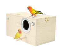 Generisch Nesting Box for Parakeets - Wooden Bird House Breeding Box | Parrot House for Cages 3 or 4 Holes | Bird Incubator Budgies Canaries Small Birds