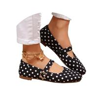 Generisch New Arrivals 2026 Elegant Casual Mary Jane Shoes with Adjustable Ankle Strap - Ideal for Everyday Commuters Comfortable Slip On Loafers, black, 4 UK