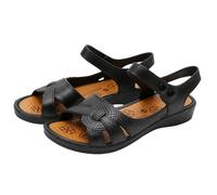 Generisch New Arrivals 2026 Elegant Open Toe Block Heel Platform Sandals Comfortable Everyday Slip On Sandals - Ideal for Stylish Maternity Wear Leisure, black, 4 UK