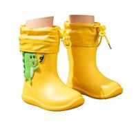 Generisch New Arrivals 2027 Cartoon Rain Boots for Girls - Winter Shoes with Cute Design for Toddlers, yellow, 10.5/11 UK Child