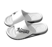 Generisch New Arrivals 2027 Men's Solid Shower Room Home Non-Slip Breathable Massage Soft Sole Quick-Drying Slippers Comfortable Flat Shoes, White, 7 UK