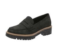 Generisch New Arrivals 2027 Solid Color Thick Sole Casual Shoes Temperament Comfortable Slip On Shoes, black, 9 UK