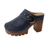 Generisch New Arrivals Summer Fashion Thick Sole Slippers Heavy Duty Hollow Pattern Comfortable Breathable - Casual Beach Sandals, navy, 10 UK