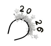 Generisch New Year's Headband, 2026 Glitter Tiara Party Decorations, New Year's Eve Headpiece with Star Tips, for Adults, Girls, Friends, Girlfriend, Daughter, Celebration, Christmas Masquerade