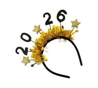 Generisch New Year's Headband | 2026 Party Accessories with Glitter, New Year's Eve Headpiece with Star Tips | for Adults Girls Friends Girlfriend Daughter Celebration Christmas Masquerade