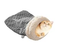 Generisch Niche Pour Chat - Lit d'Hiver Chaud en Peluche | Niche douce fermée Pour Lapin Petit Animal Chien | Literie Confortable Pour Salon Balcon Chambre intérieur Temps Froid Season hivernale