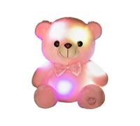 Generisch Night Light Cuddly Toy, 20 cm Glow Bear Cuddly Toy - Luminous Rainbow for Children, for Bedroom, Sofa, Girls, Adults, Christmas, Valentine's Day and Birthday