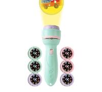 Generisch Night Light Projector Flashlight - LED Lamp with 40 Patterns, Handlit Educational Toy, Educational and Relaxation Tool | Visual Story Device for Girls Aged 3+