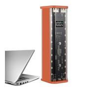 Generisch No Welding Batteries Storage Box, Removable Batteries Case, 22.5 W Batteries Case Storage Box, Transparent Lightweight 2 USB Ports Mobile Phone Power Bank Case, orange, see description, See