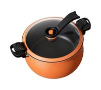 Generisch Non-Stick Pressure Cooker | Multifunctional Anti-Burning Large Volume - Cast Iron Pressure Cooker for Cooking Steam Cooking Rice Cooking Baking Beans Household Halloween