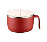 Generisch Noodle Bowl - 1200ml Insulated Mug | Salad Container with Stainless Steel Insert and Lid Handle, 15 x 10 cm, Tableware for Pasta, Soup, Cereal, Oatmeal, Kitchen, Dorm, Office, Travel