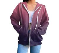 Generisch Norwegian Cardigan Women's Sweatshirt Pullover Graphic Print Casual Sport 3D Print Active Streetwear Hoodie Sweatshirts Vest Black, purple, XL