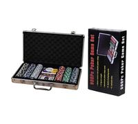 Generisch Numbered Poker Chips - Complete Set Weighted Poker Game - Poker Set with Chips | Portable Games with Professional Poker Fiches for Parties | Poker Set with Case