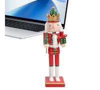 Generisch Nutcracker Christmas Decoration, 38 cm Wooden Soldier Nutcracker Figure, Christmas Decoration for Living Room, Dining Table, Party, Party Table
