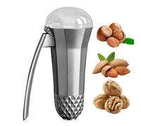 Generisch Nutcracker Tool Nut Peeler with Long Handle and Lid | Chestnut peeler and cracker for kitchen worktop, home, kitchen, camping, apartment, dorm, dining room,
